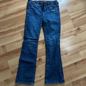 American Eagle Outfitters Dark Blue Flare Jeans